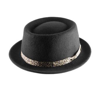 chapeau porkpie léopard Lison